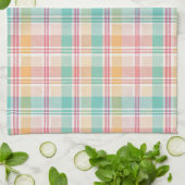 Kleurrijke geruite plaid theedoek (Gevouwen)