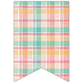 Kleurrijke geruite plaid vlaggetjes (Eerste vlag)
