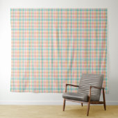 Kleurrijke geruite plaid wandkleed (In Situ (horizontaal))