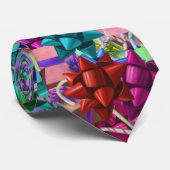 Kleurrijke geschenken Retro schilderen Abstracte k Stropdas (Opgerold)