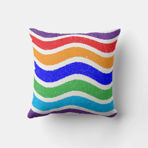 Kleurrijke  gescheurd papier Effect Custom Kussen