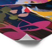 Kleurrijke geschilde Beagle Dog Poster (Hoek)