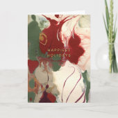 Kleurrijke geschilderde Abstracte gelukkigste vaka Feestdagen Kaart (Voorkant)