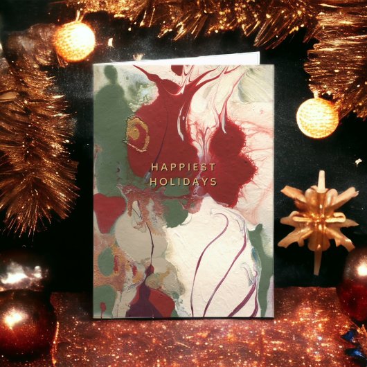 Kleurrijke geschilderde Abstracte gelukkigste vaka Feestdagen Kaart
