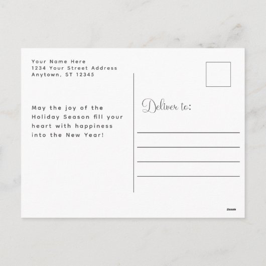 Kleurrijke geschilderde Abstracte gelukkigste vaka Feestdagenkaart (Achterkant)