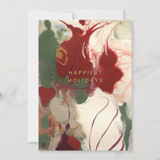 Kleurrijke geschilderde Abstracte gelukkigste vaka Feestdagenkaart (Voorkant)