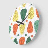 Kleurrijke geschilderde bladeren, heldere zakelijk grote klok (Hoek)