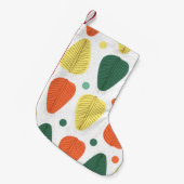 Kleurrijke geschilderde bladeren, heldere zakelijk kleine kerstsok (Voorkant (Hangend))