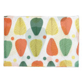 Kleurrijke geschilderde bladeren, heldere zakelijk kussensloop (Achterkant)