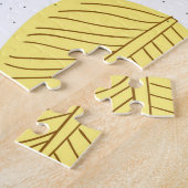 Kleurrijke geschilderde bladeren, heldere zakelijk legpuzzel (Zijkant)