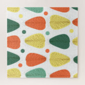 Kleurrijke geschilderde bladeren, heldere zakelijk legpuzzel (Horizontaal)