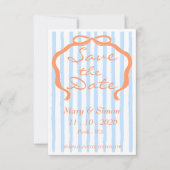 Kleurrijke geschilderde bruiloft save the date (Voorkant)