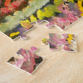 Kleurrijke geschilderde lagen legpuzzel (Zijkant)