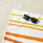 Kleurrijke geschilderde strepen strandlaken (In situ)