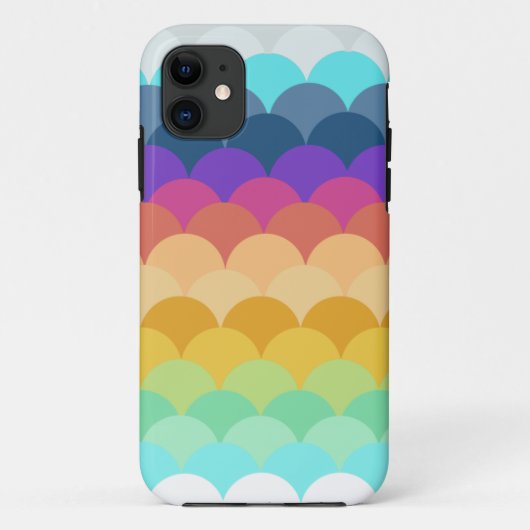 Kleurrijke geschulpte IPhone 5 Hoesje (Achterkant)