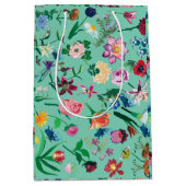 Kleurrijke gesorteerde lentevloerbloemen Mint Acht Medium Cadeauzakje (Voorkant)