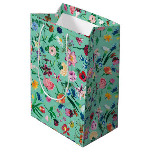 Kleurrijke gesorteerde lentevloerbloemen Mint Acht Medium Cadeauzakje