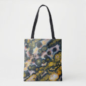 Kleurrijke Gespikkelde Oceaan Jaspis Tote Bag (Voorkant)