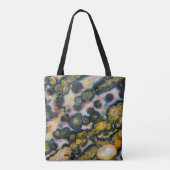 Kleurrijke Gespikkelde Oceaan Jaspis Tote Bag (Achterkant)