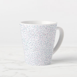 Kleurrijke gespikkelde voorjaarsStippen Latte Mok