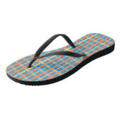 Kleurrijke gespleten Teenslippers (Schuin)