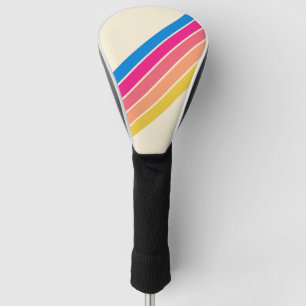 Kleurrijke Gestreepte 70s 80s Klassieke Retro Stri Golfheadcover