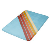 Kleurrijke Gestreepte 70s 80s Retro Racing Stripes Badmat (Gekanteld)