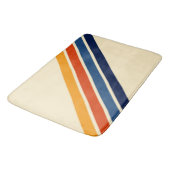 Kleurrijke Gestreepte 70s 80s Retro Racing Stripes Badmat (Gekanteld)