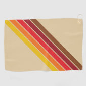 Kleurrijke Gestreepte 70s 80s Retro Racing Stripes Golfhanddoek (Horizontaal)