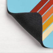 Kleurrijke Gestreepte 70s 80s Retro Racing Stripes Muismat (Hoek)