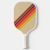 Kleurrijke Gestreepte 70s 80s Retro Racing Stripes Pickleball Paddle (Voorkant)
