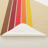 Kleurrijke Gestreepte 70s 80s Retro Racing Stripes Sherpa Deken (3/4)