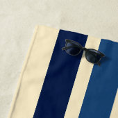 Kleurrijke Gestreepte 70s 80s Retro Racing Stripes Strandlaken (In situ)