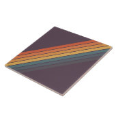 Kleurrijke Gestreepte 70s 80s Retro Racing Stripes Tegeltje (Zijkant)