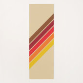 Kleurrijke Gestreepte 70s 80s Retro Racing Stripes Yogamat (Voorkant)