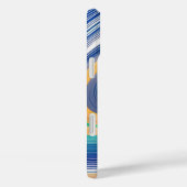 Kleurrijke gestreepte golven Case-Mate iPhone case (Achterkant / Rechts)