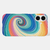 Kleurrijke gestreepte golven Case-Mate iPhone case (Achterkant (horizontaal))