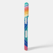 Kleurrijke gestreepte golven Case-Mate iPhone case (Achterkant / Rechts)