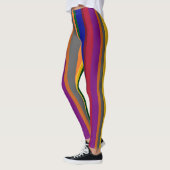 Kleurrijke gestreepte leggings (Links)