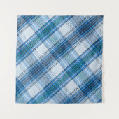 Kleurrijke Gestreepte lendendoek stof achtergrond Wandkleed (Voorkant (horizontaal))