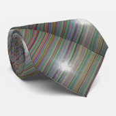 Kleurrijke gestreepte Mode stropdas (Opgerold)