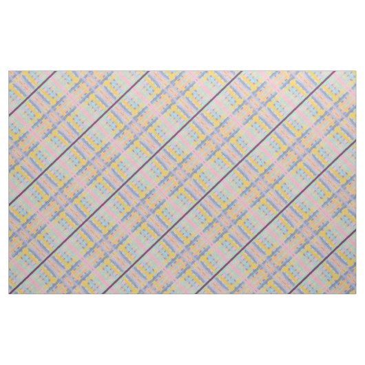Kleurrijke Gestreepte Plaid Stof (Fat Quarter)