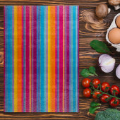 Kleurrijke Gestreepte Stof Art Chopping Board Snijplank