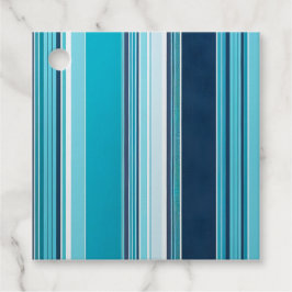 Kleurrijke gestreepte stof kunst cadeau labels