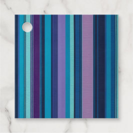 Kleurrijke gestreepte stof kunst cadeaukaartjes bedankjes labels