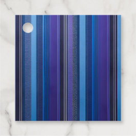 Kleurrijke gestreepte stof kunst cadeaukaartjes bedankjes labels