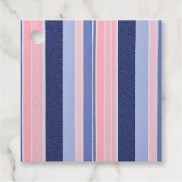 Kleurrijke gestreepte stof kunst cadeaukaartjes bedankjes labels
