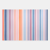 Kleurrijke Gestreepte Stoffenkunst Verpakkende Doc Inpakpapier Vel (Voorkant 2)