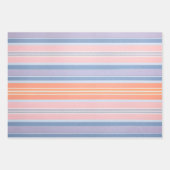 Kleurrijke Gestreepte Stoffenkunst Verpakkende Doc Inpakpapier Vel (Voorkant)