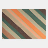 Kleurrijke Gestreepte Stoffenkunst Verpakkende Doc Inpakpapier Vel (Voorkant 3)